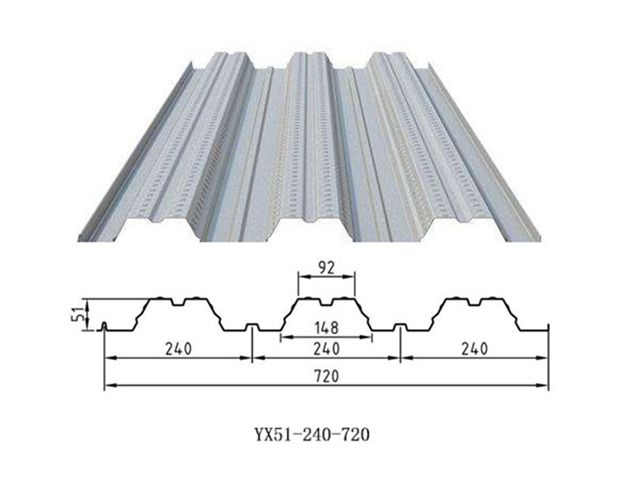 YXB51-240-720-1.0厚压型钢板