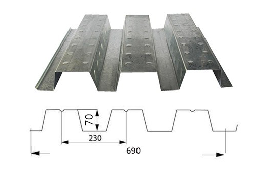 YXB70-230-690-1.0厚压型钢板
